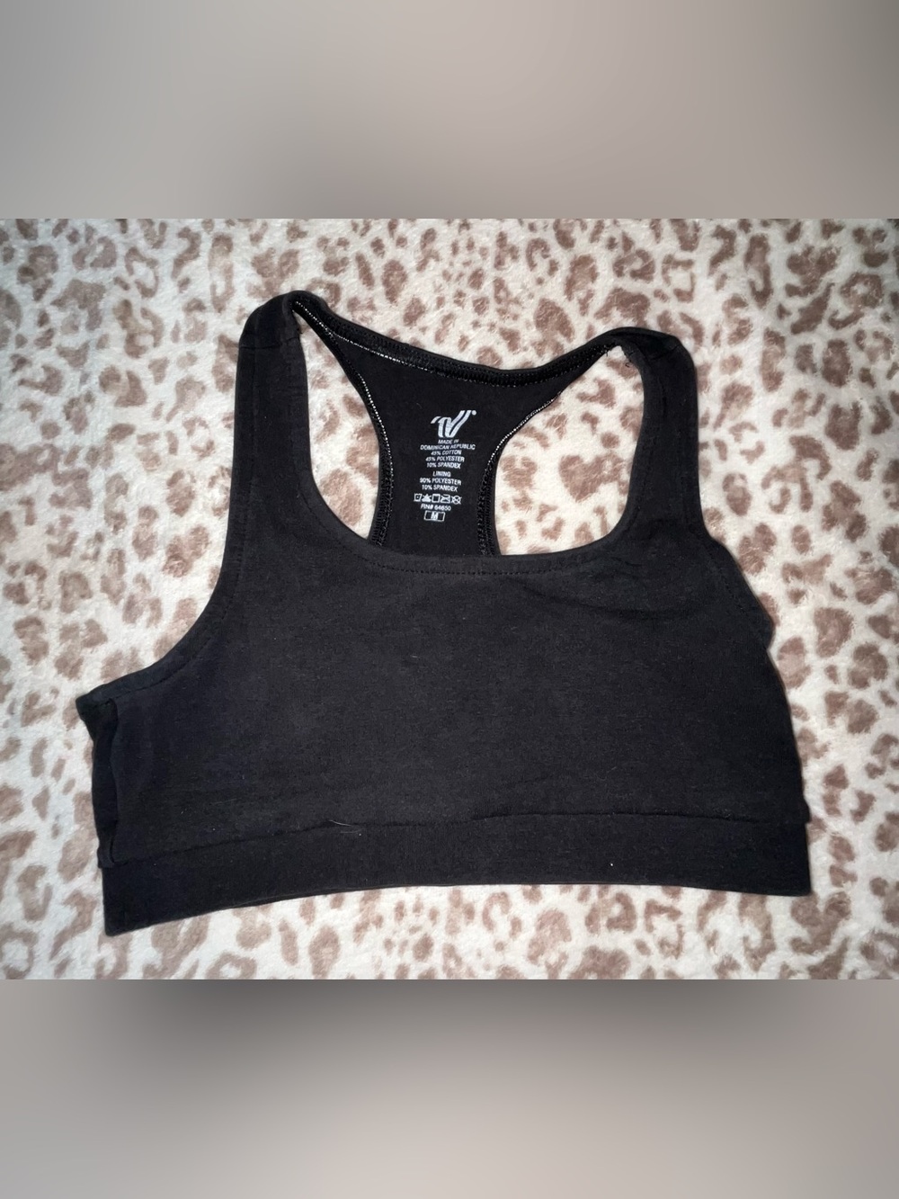 Women's Black Racerback Sports Bra - Varsity Spirit